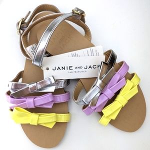Sandals, kids, girls, Janie and Jack, size 1, spring, summer